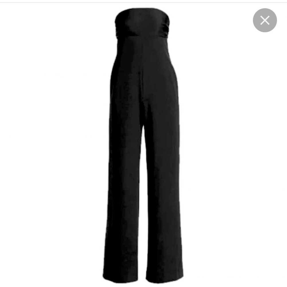 Milly strapless jumpsuit in black